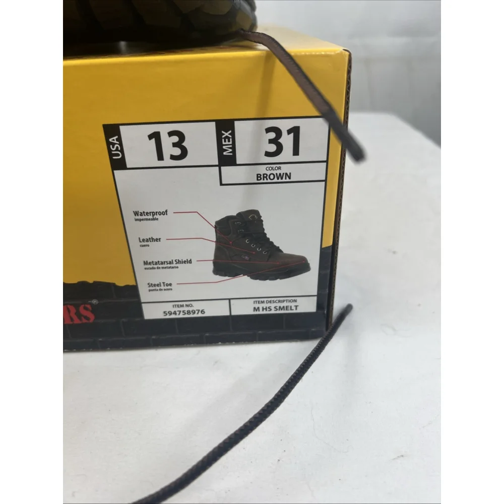Herman Survivor Steel Toe Work Shoes Black Lace Up Mens 13